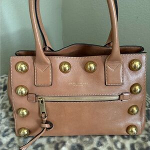 Marc Jacobs Vintage Brown Satchel with Gold Accents
